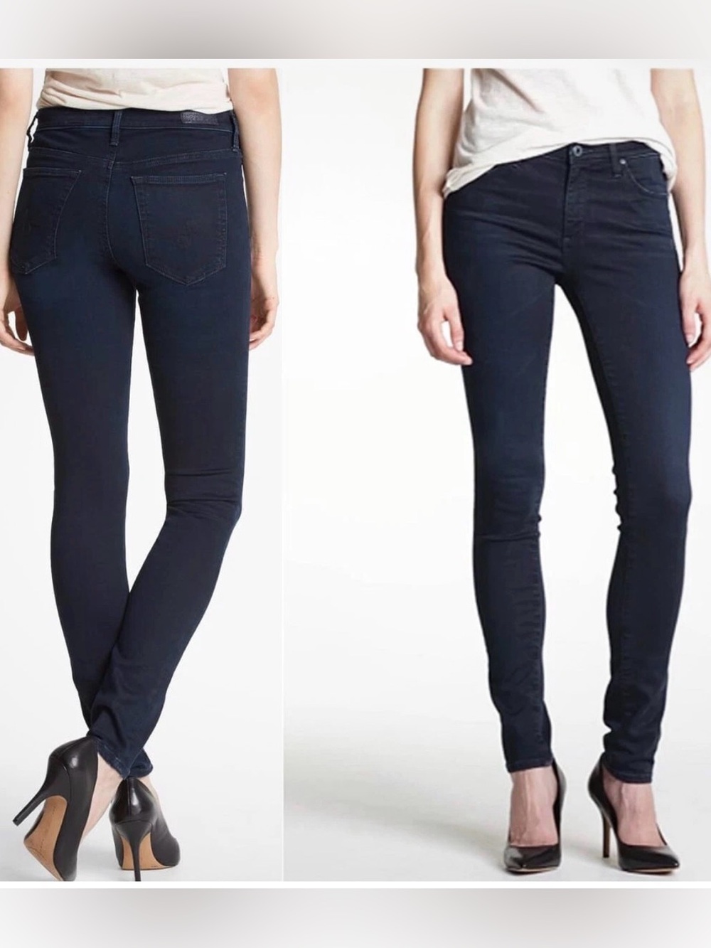 AG Adriano Goldschmied The Middi Mid-Rise Jeans Dark Wash Size 29